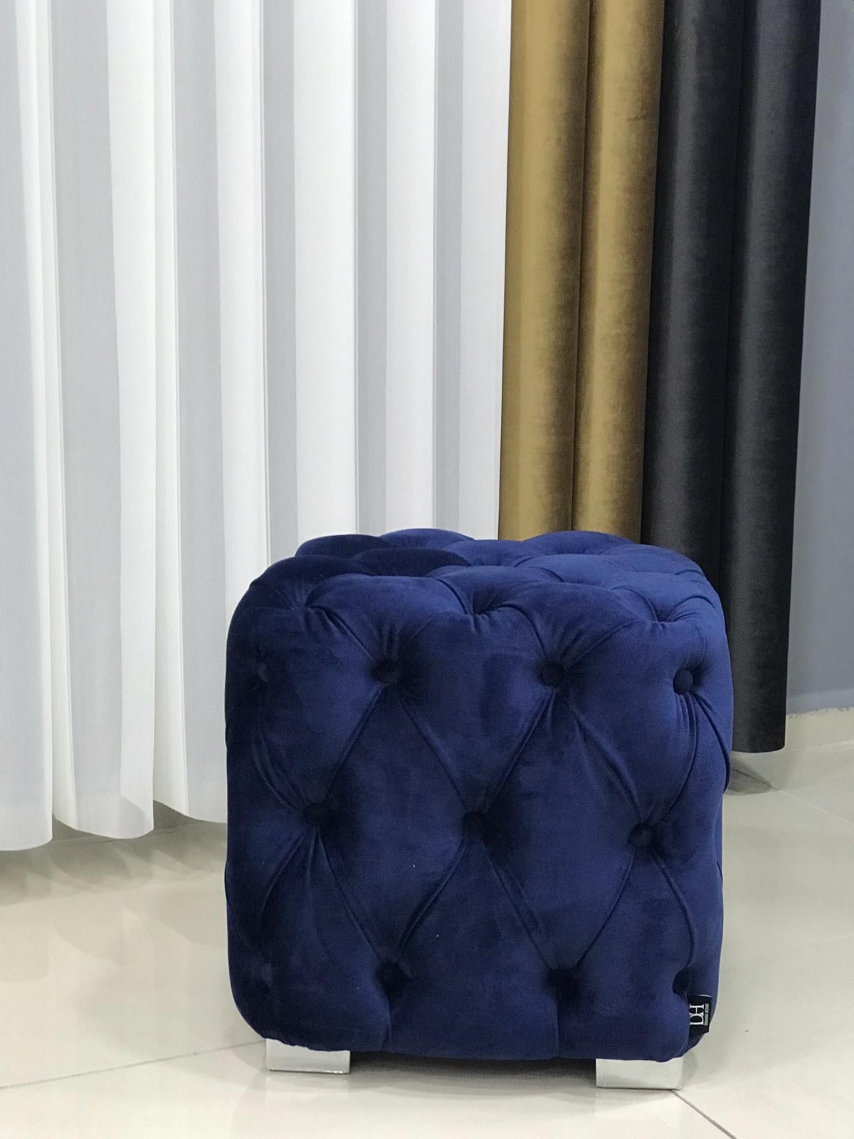 Chester Footstool Blue