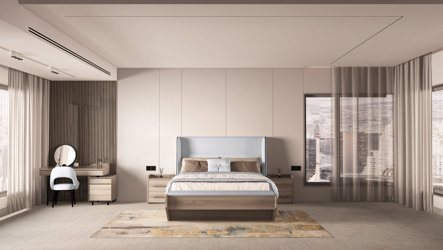 Titanic Bed Natural Oak (Model 2)