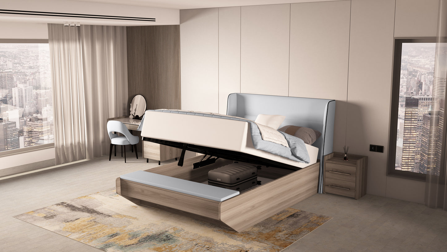 Titanic Bed Natural Oak (Model 2)