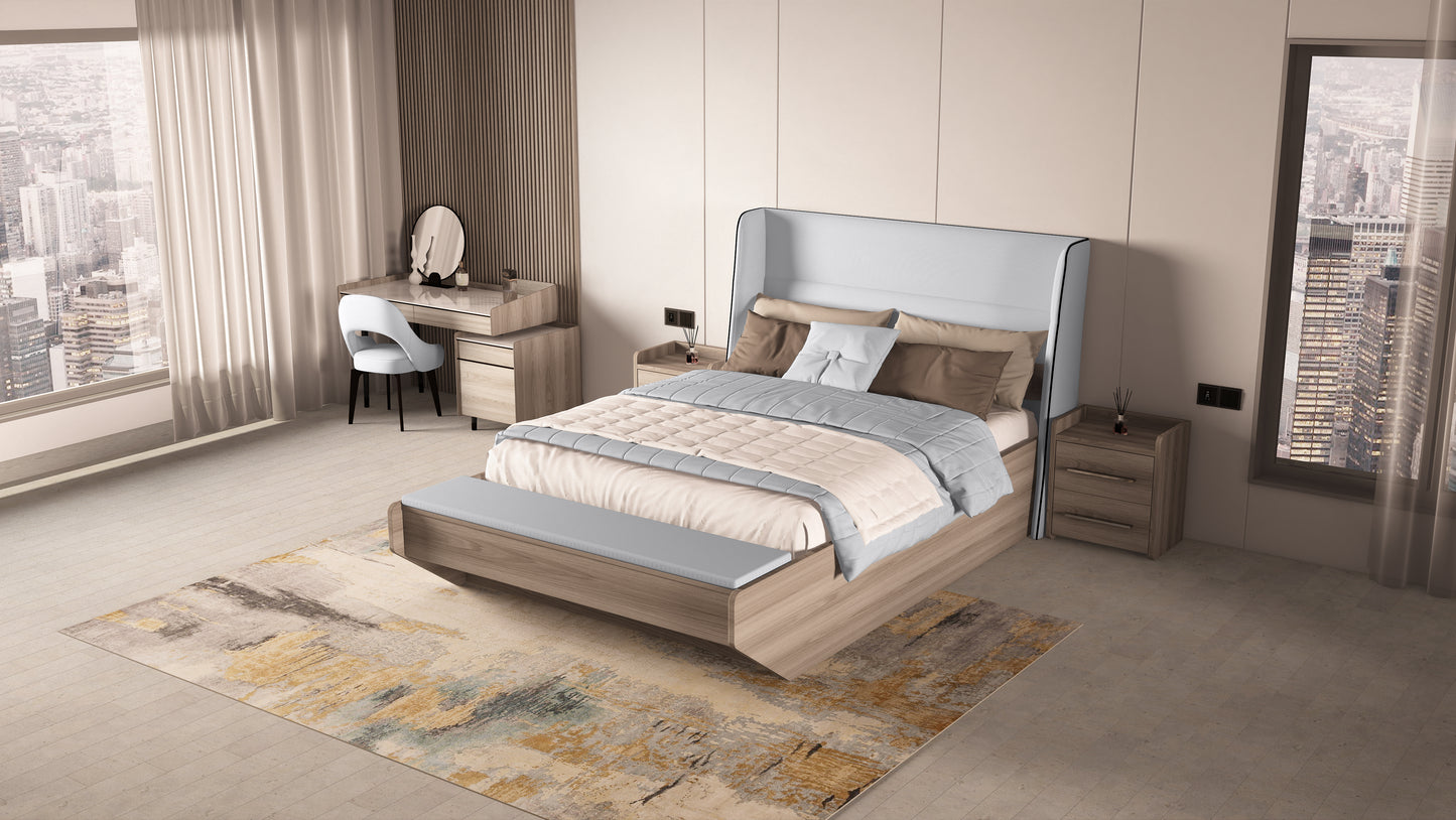 Titanic Bed Natural Oak (Model 2)