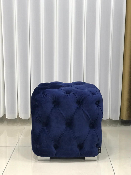 Chester Footstool Blue