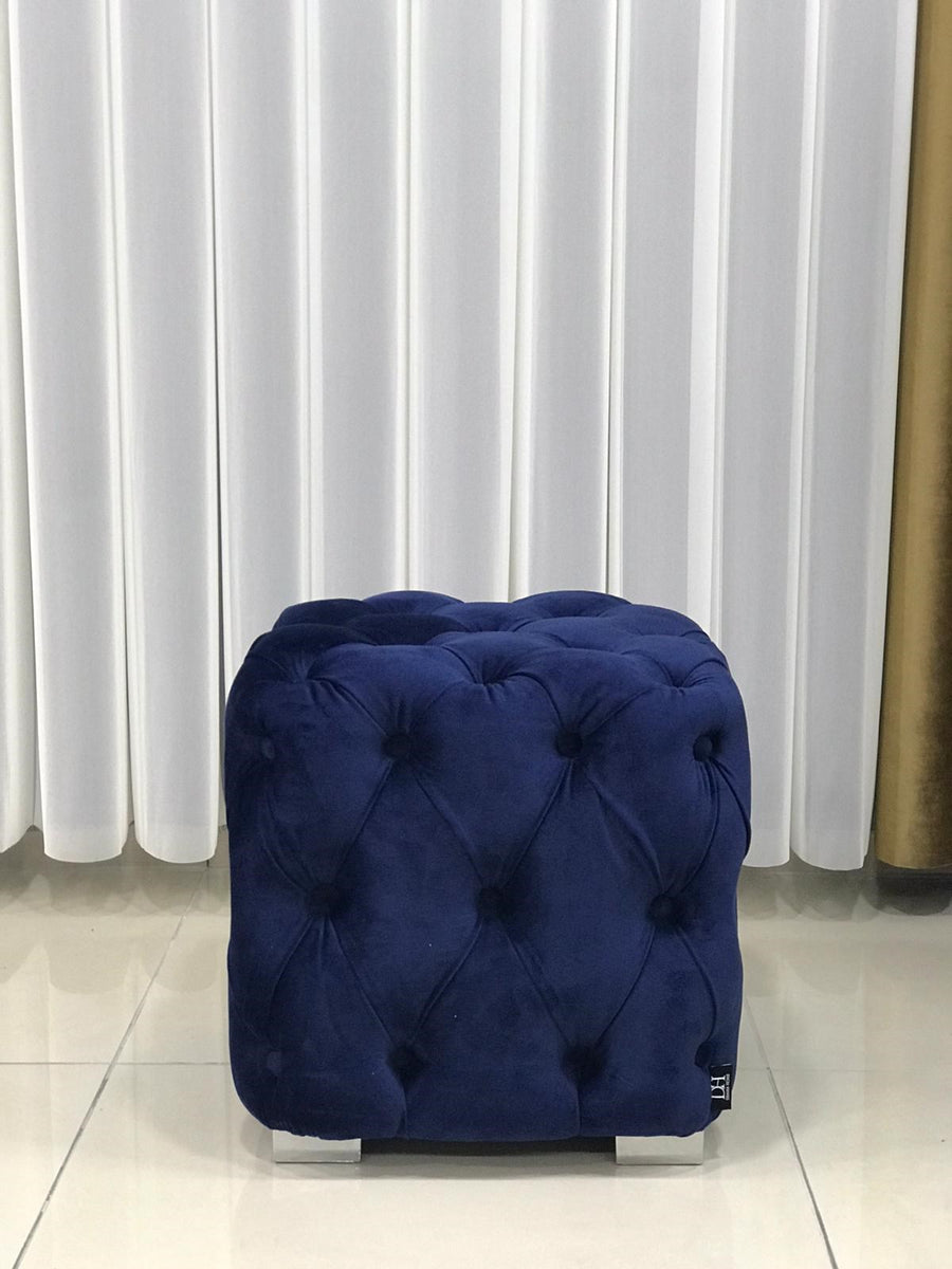 CHESTER FOOTSTOOL BLUE