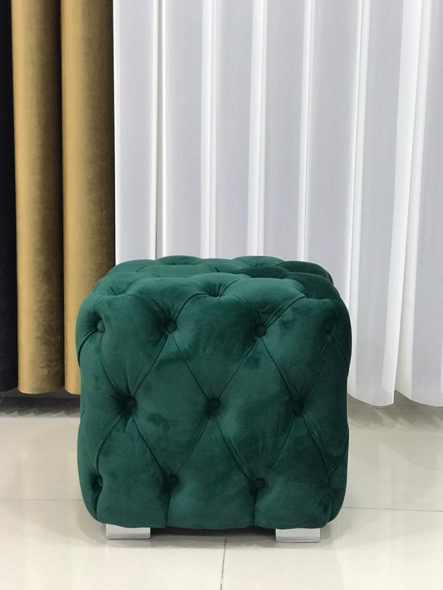 CHESTER FOOTSTOOL GREEN