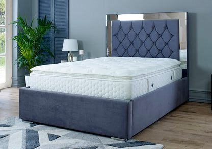 Chesterfield Mirror Ottoman Bed