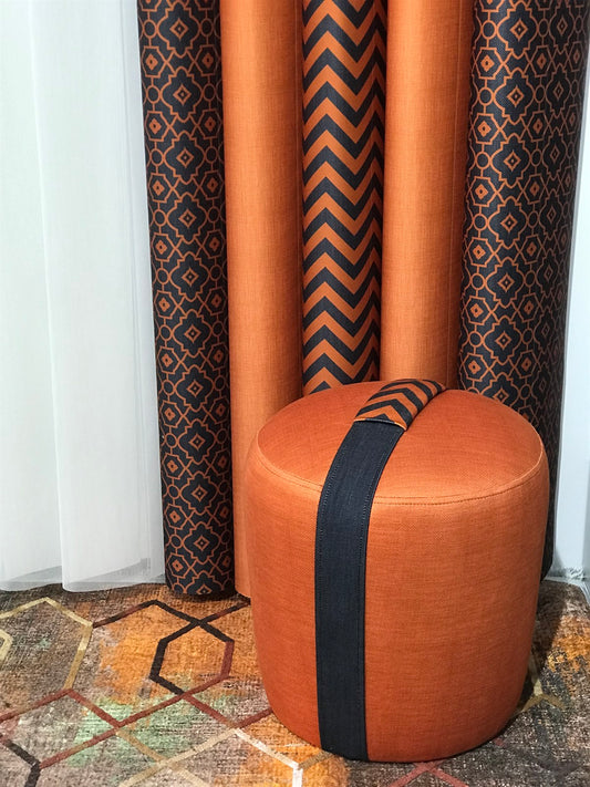 BLOOM FOOTSTOOL ORANGE