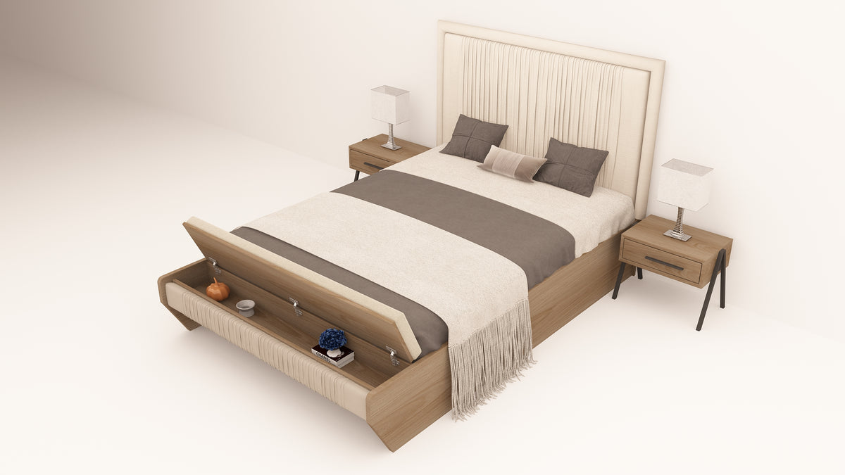 Titanic Natural Oak Bed