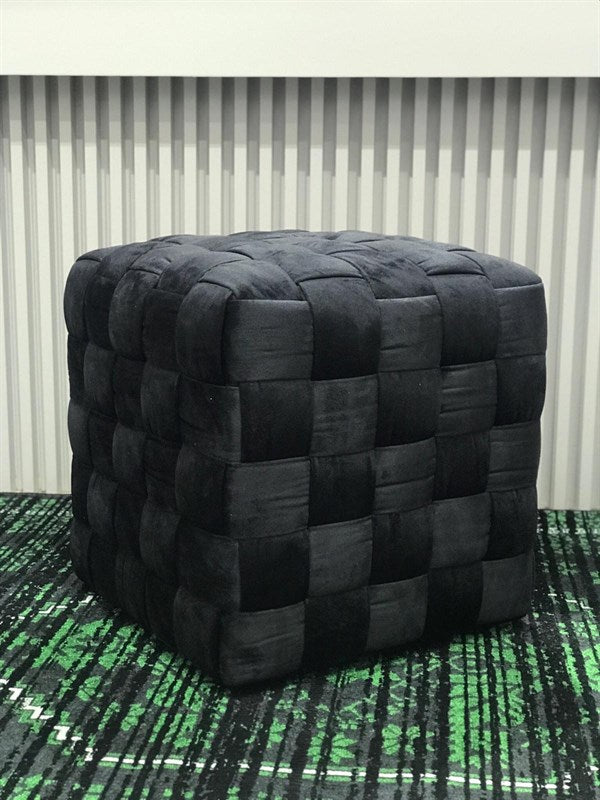 PUZZLE FOOTSTOOL BLACK